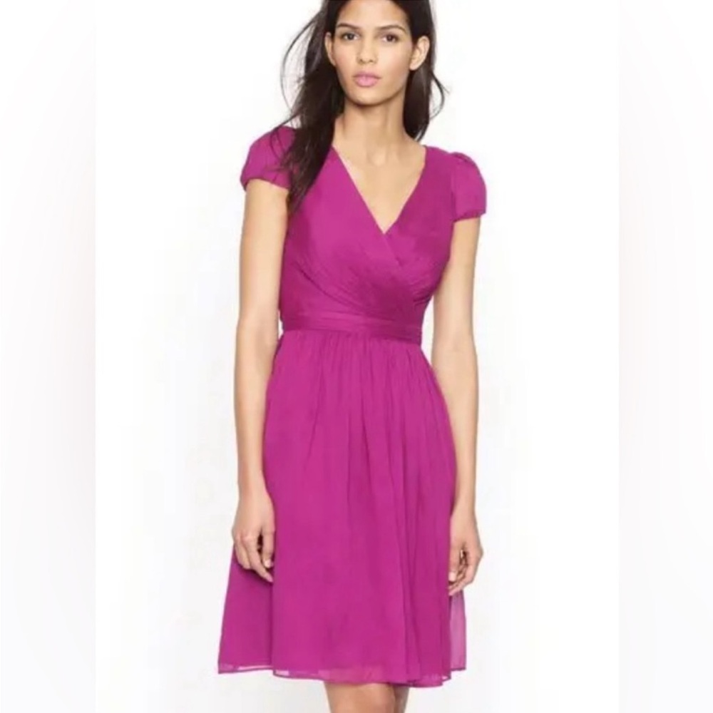 J. Crew Silk Chiffon Mirabelle Dress